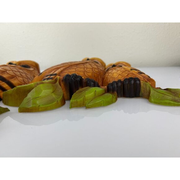 Homco Set of 2 Owl Wall Art Hangings Plastic Mid-Century Modern Vintage Bird - Picture 6 of 16